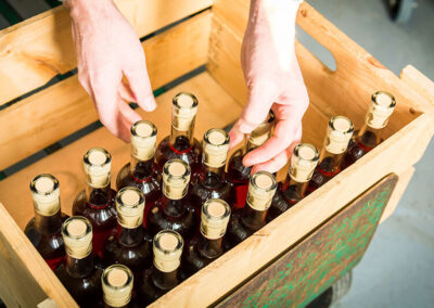 Packaging of our cider bottles