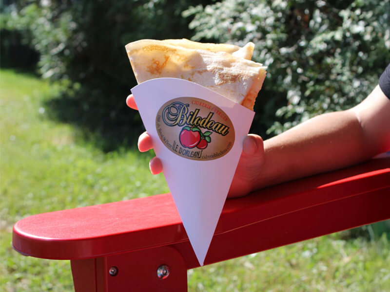 Une crêpe bien sucrée!